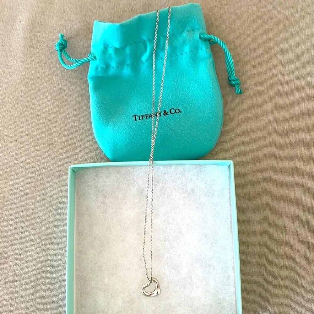 Tiffany & Co Open Heart Pendant necklace - Picture 1 of 5